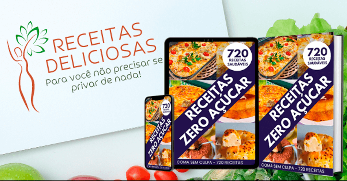 720 Receitas Zero Açúcar e sem Glúten vale a pena