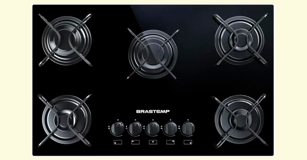 Cooktop Brastemp 5 bocas BDD75AE