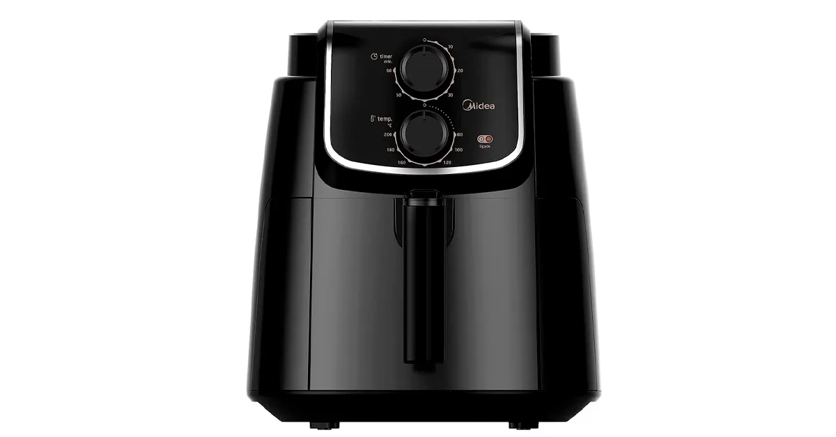 fritadeira sem óleo midea gourmetfry 4l