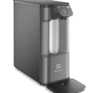 Purificador de Água Gelada Fria e Natural Elétrico Compacto Eletronico placa Electrolux Filtro refil 6 meses ou 3000l Painel Touch Bivolt Grafite PE12G