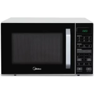 Forno Micro-ondas 35L Branco e Preto Midea 127V MXSA35P1