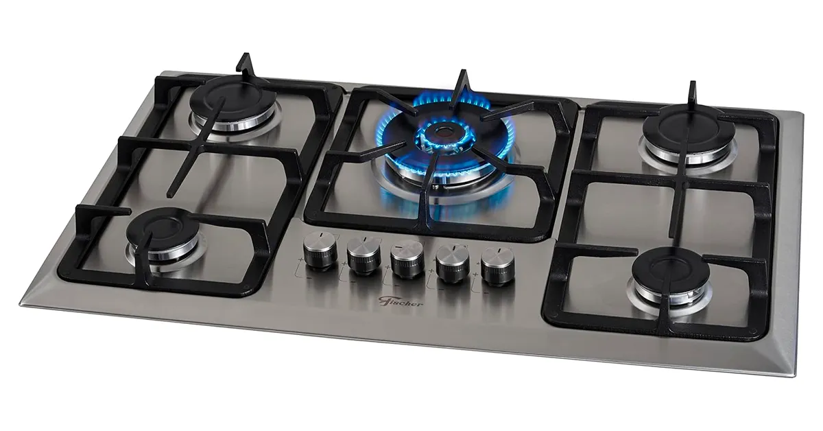 cooktop inox 5 bocas