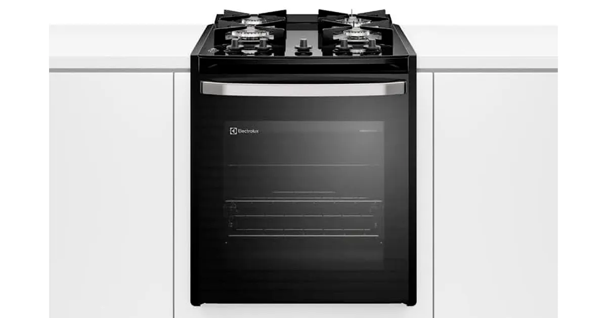 Fogão de Embutir 4 bocas Mesa de Vidro