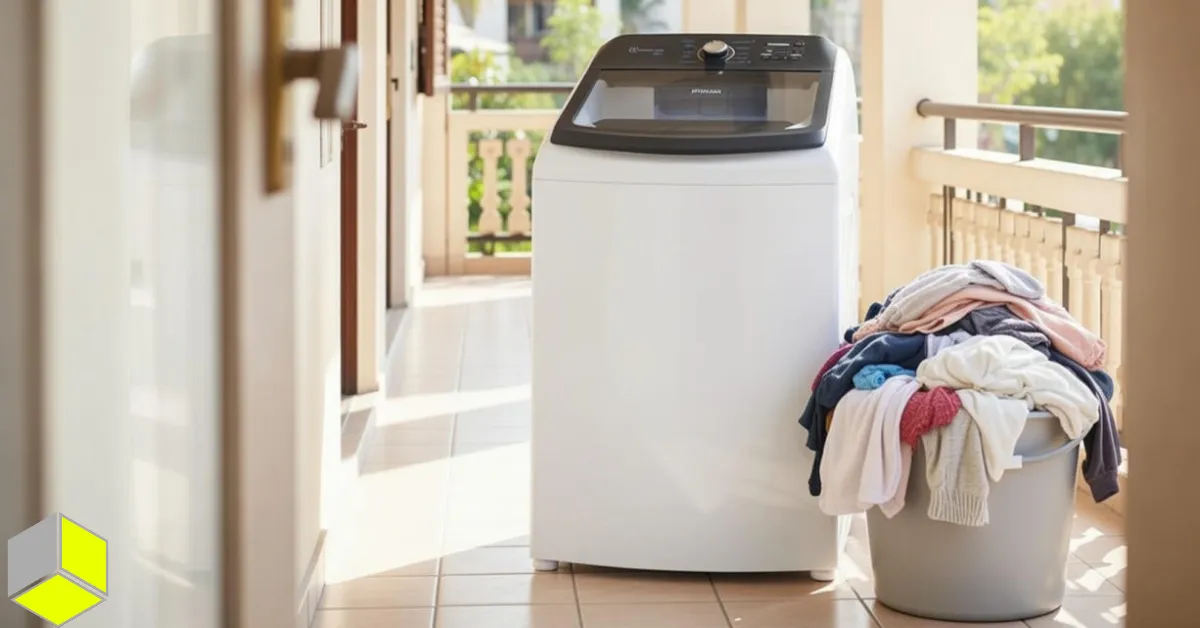 Máquina de lavar roupa 18kg