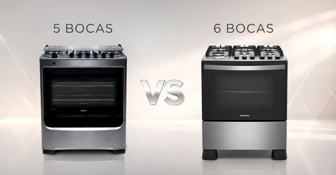 Fogão 5 ou 6 bocas: qual escolher