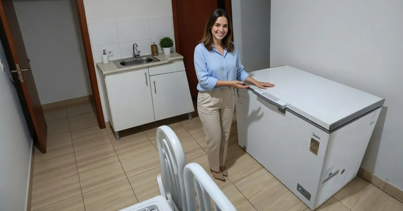 Freezer horizontal Midea 295l é bom