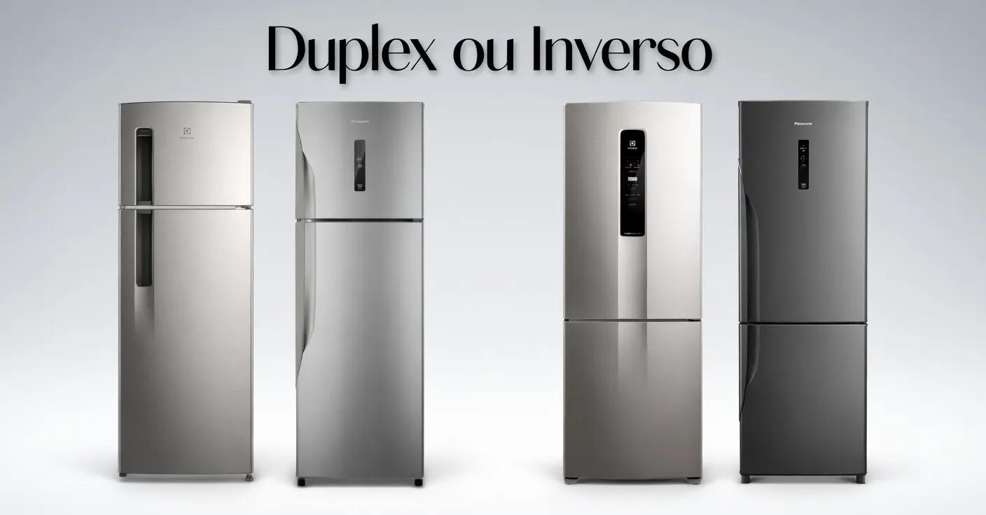 Qual a melhor geladeira duplex ou inverse