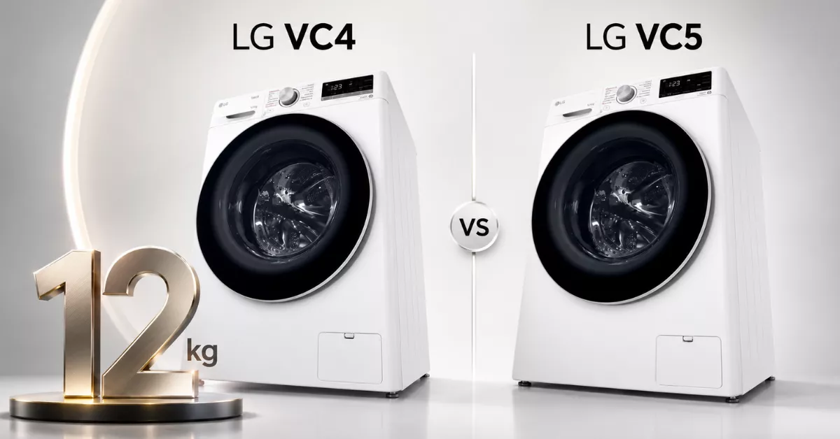 LG VC5 12kg ou LG VC4: qual lava e seca compensa mais