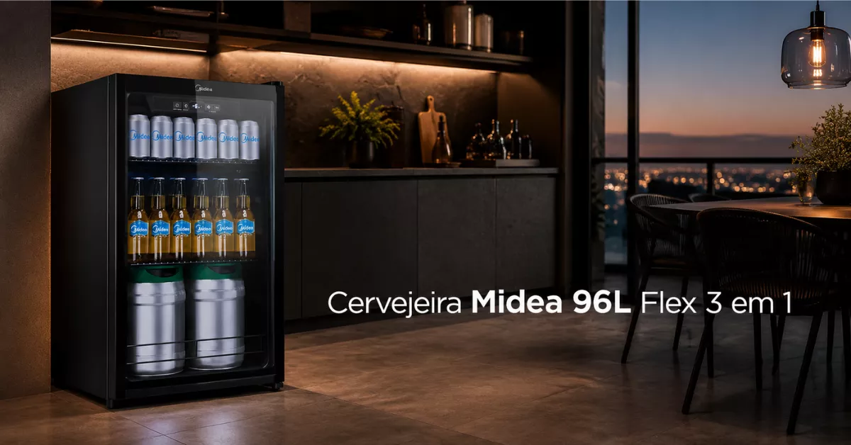 Cervejeira Midea 96 litros é boa