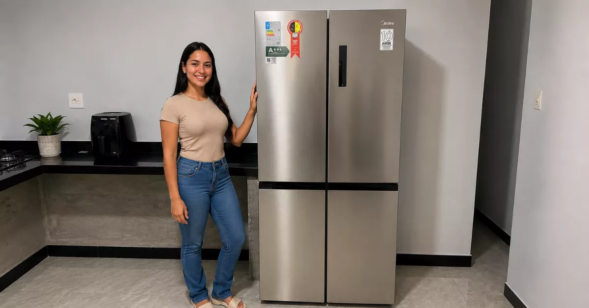geladeira midea 4p 474 litros MD-RF691FGD463