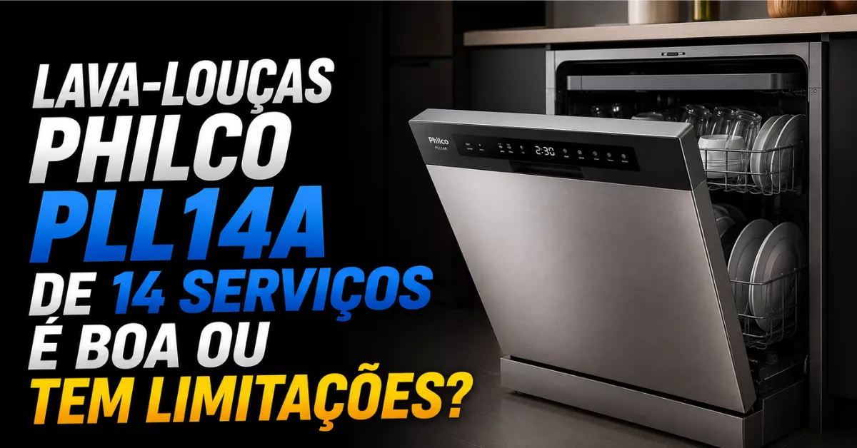 Lava-louças Philco 14 serviços é boa
