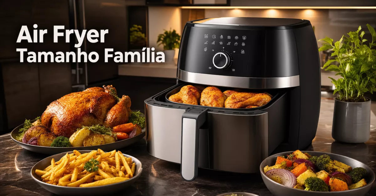 melhor air fryer para família grande
