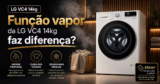 Função vapor da LG VC4 14kg faz diferença? Veja o cuidado na secagem